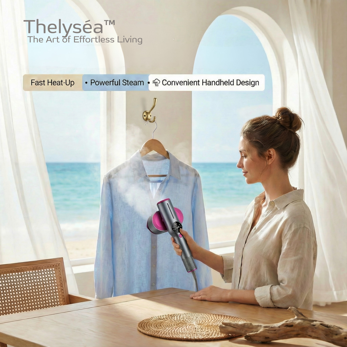 AirSteamPro™ 2-en-1 défroisseur et fer à repasser. Le moyen rapide et facile d'éliminer les plis.